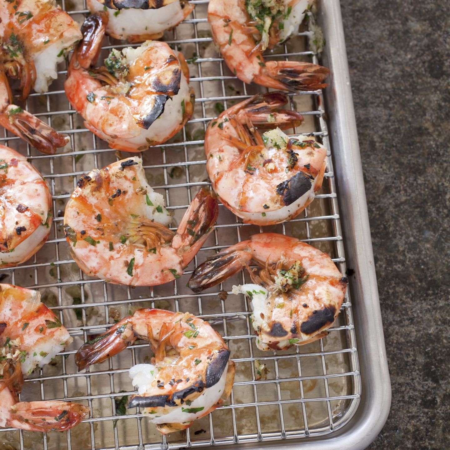 Food Column ATK Garlicky Roasted Shrimp with Parsley and Anise